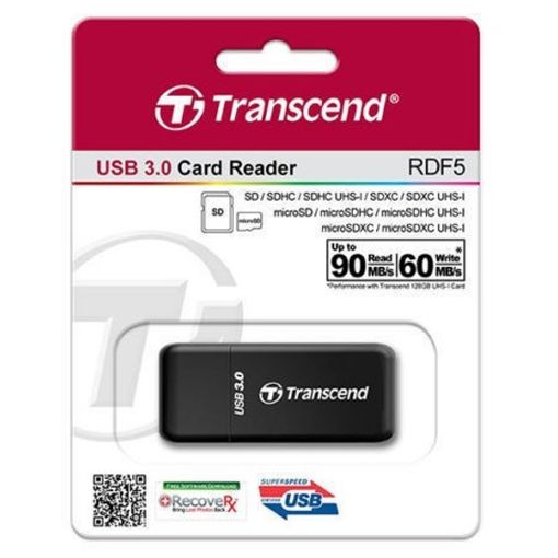 Εικόνα της Card Reader Transcend RDF5 USB-A Black TS-RDF5K