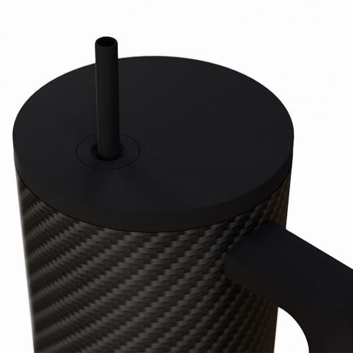 Εικόνα της Θερμός Estia Straw Tumbler XL Save The Aegean 900ml Carbon Fibre 01-46170