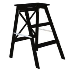 Εικόνα της Σκαλοσκαμπό Estia Bamboo Essentials με 3 Σκαλιά 43.5x50x63.5 cm Μαύρο 04-34412