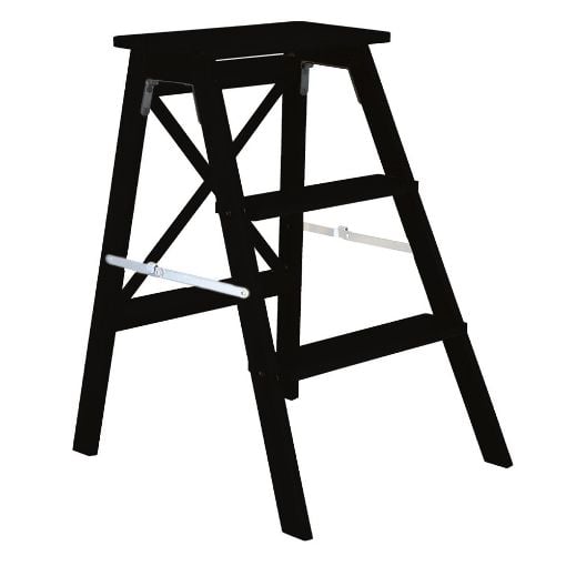 Εικόνα της Σκαλοσκαμπό Estia Bamboo Essentials με 3 Σκαλιά 43.5x50x63.5 cm Μαύρο 04-34412