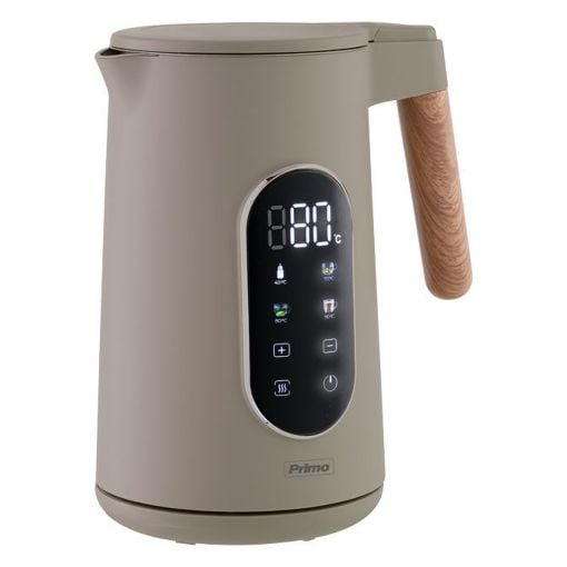 Εικόνα της Βραστήρας Primo Ανοξείδωτος Smart Touch 1.7lt 2200W Wooden/Γκρι PRCK-40496