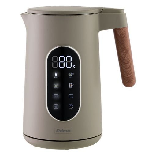 Εικόνα της Βραστήρας Primo Ανοξείδωτος Smart Touch 1.7lt 2200W Wooden/Γκρι PRCK-40496