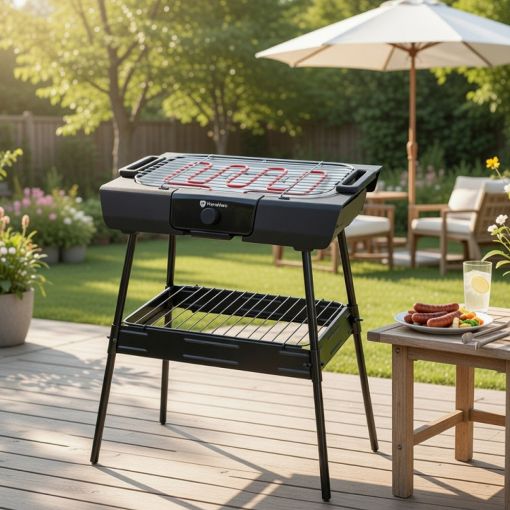 Εικόνα της Ηλεκτρική Ψησταριά HomeVero 2000W Black HV-EBBQ2000