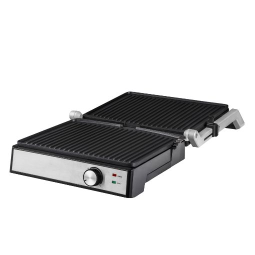 Εικόνα της Τοστιέρα - Γκριλιέρα HomeVero 2000W Silver/Black HV-PMK2000