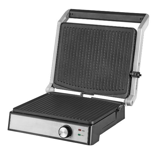 Εικόνα της Τοστιέρα - Γκριλιέρα HomeVero 2000W Silver/Black HV-PMK2000