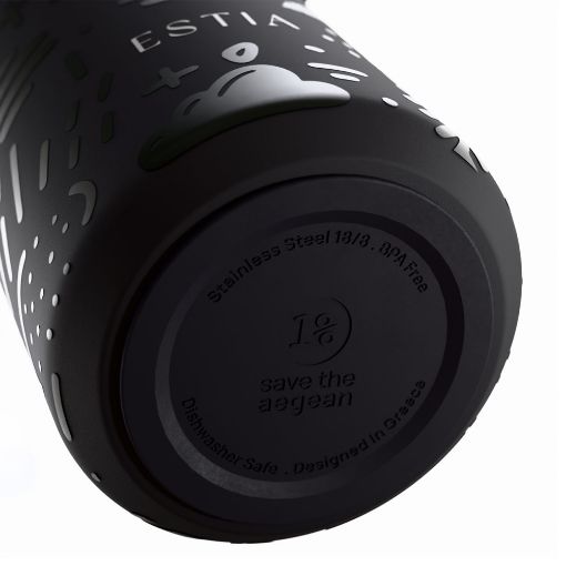 Εικόνα της Μπουκάλι Θερμός Estia Pulse Save The Aegean 500ml Noir Echo 01-42509