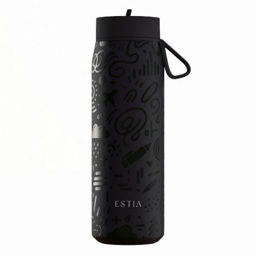 Εικόνα της Μπουκάλι Θερμός Estia Pulse Save The Aegean 500ml Noir Echo 01-42509