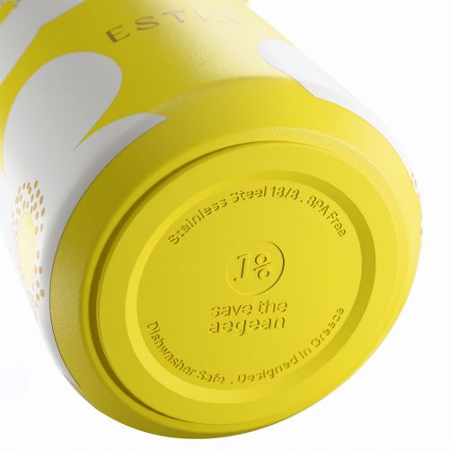 Εικόνα της Μπουκάλι Θερμός Estia Pulse Save The Aegean 500ml Yellow Daisy 01-42653