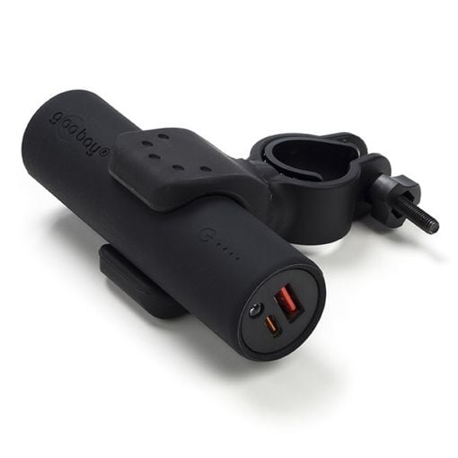 Εικόνα της Powerbank Ποδηλάτου Goobay με USB-A / USB-C & Φακό 5.000mAh Black 60656