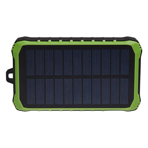 Εικόνα της Ηλιακό PowerBank Denver 10000mAh 2x USB-A & 1x USB-C με Φακό και Δυναμό IP65 10W Black/Green PSO-10012