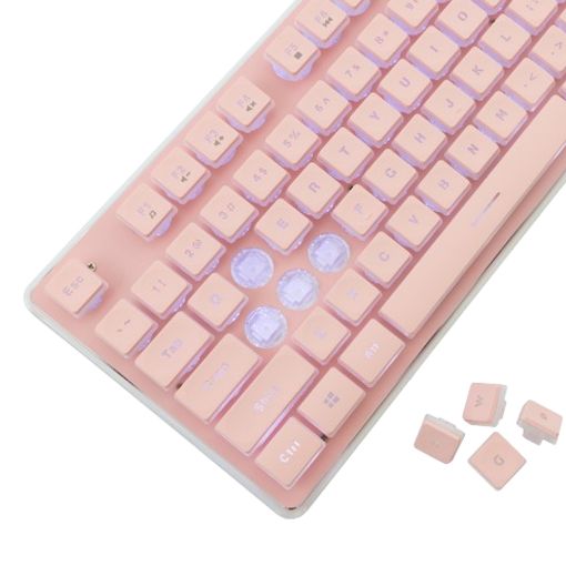 Εικόνα της Πληκτρολόγιο White Shark Tachi Full LED (US) Pink GK-003441