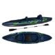 Εικόνα της Φουσκωτό Kayak XQMAX Cruiser X3 Διθέσιο με Διπλό Κουπί & Αντλία 342x76x32cm Blue/Green 8EY000050