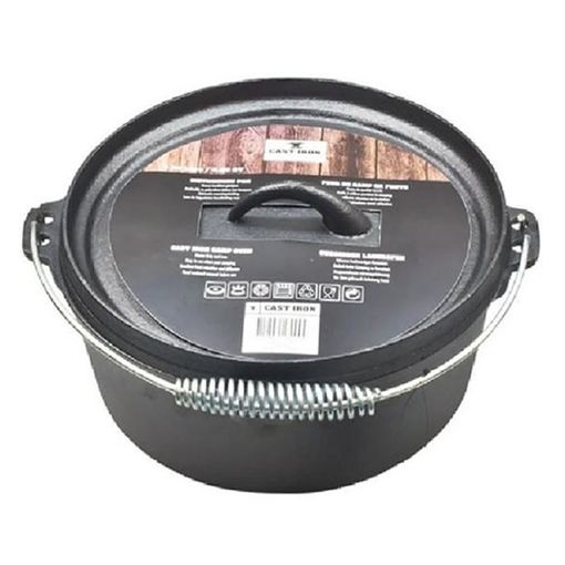 Εικόνα της Γάστρα Cast Iron από Μαντέμι 8lt 28cm Black 23460428