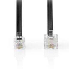 Εικόνα της Καλώδιο Τηλεφώνου Nedis RJ11 Male to Male 2m Black TCGL90200BK20