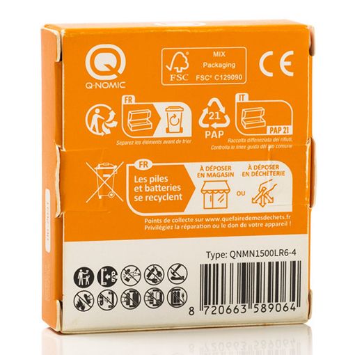 Εικόνα της Αλκαλικές Μπαταρίες Q-Nomic AA MN1500/LR6 1.5V 4τμχ AQN00001