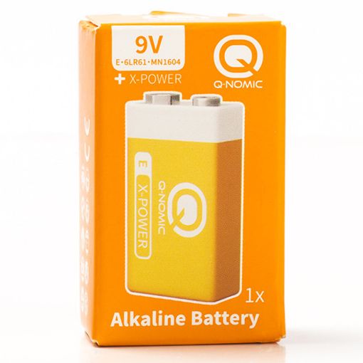 Εικόνα της Αλκαλική Μπαταρία Q-Nomic 9V 6LR61/MN1604/E-Block AQN00005