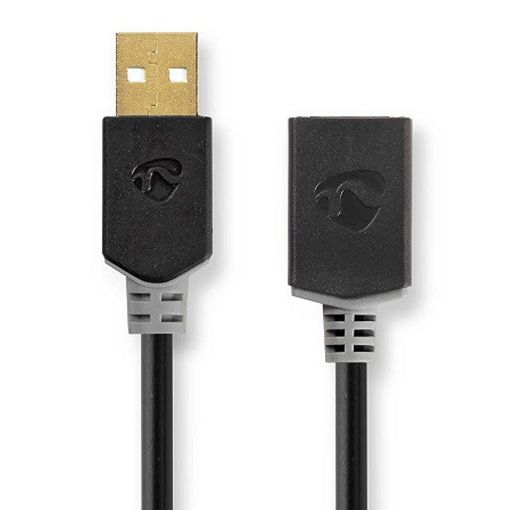Εικόνα της Καλώδιο Nedis USB-A Male to USB-A Female 3m Black CCBW60010AT30
