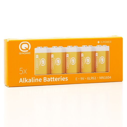 Εικόνα της Αλκαλικές Μπαταρίες Q-Nomic 9V 6LR61 5τμχ AQN00016
