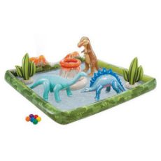 Εικόνα της Φουσκωτό Στρώμα Intex Jurassic Adventure 201x201x36 cm Πολύχρωμο 56132NP