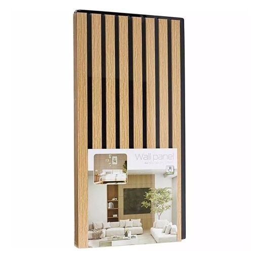 Εικόνα της Πάνελ Διακόσμησης Τοίχου Gardalux 60 x 30 cm Μαύρο/Καφέ 4τμχ WD1000010