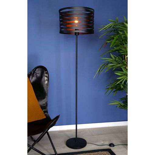 Εικόνα της Eglo Cremella Floor Lamp με Φωτισμό E27 40W 151cm Black 99507