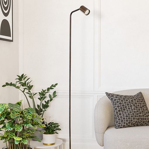 Εικόνα της Eglo Rigomagno Floor Lamp με Φωτισμό GU10 5W 151cm Bronze 901867