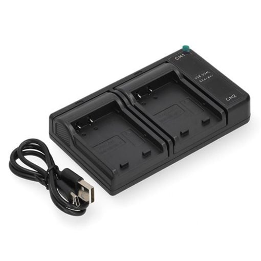 Εικόνα της Φορτιστής Μπαταριών WS Xtreme Power για Sony NP-BD1 / NP-FD1 / NP-FR1 / NP-FT1 2 Θέσεων με USB-C 8.4V 0.7A