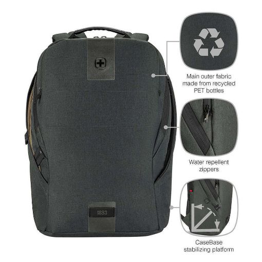 Εικόνα της Τσάντα Laptop 16" Wenger MX ECO Light Backpack 19lt Charcoal 612262