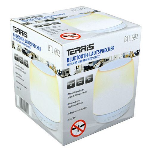 Εικόνα της Ηχείο Blaupunkt BTL692 Bluetooth 5W με Φωτισμό και Απώθηση Κουνουπιών White X102080
