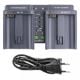Εικόνα της Φορτιστής Μπαταριών WS Xtreme Power για Canon LP-E4 / LP-E4N 2 Θέσεων 12.6V 1A
