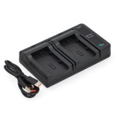 Εικόνα της Φορτιστής Μπαταριών WS Xtreme Power για Canon BP-808 / BP-819 / BP-827 2 Θέσεων με USB-C 8.4V 0.7A