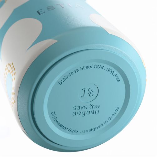 Εικόνα της Μπουκάλι Θερμός Estia Pulse Save The Aegean 500ml Blue Daisy 01-42646