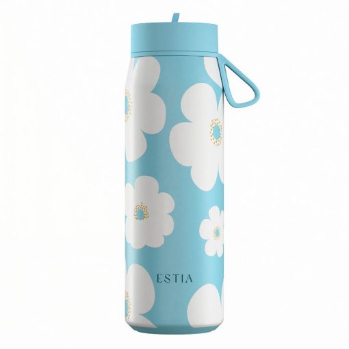 Εικόνα της Μπουκάλι Θερμός Estia Pulse Save The Aegean 500ml Blue Daisy 01-42646