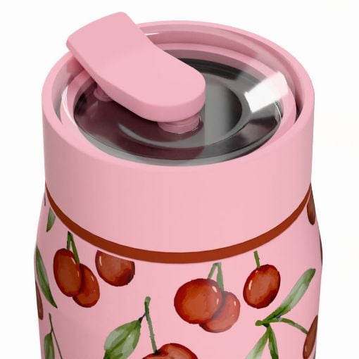 Εικόνα της Μπουκάλι Θερμός Estia Lens Save The Aegean 360ml Cherry Rose 01-42882