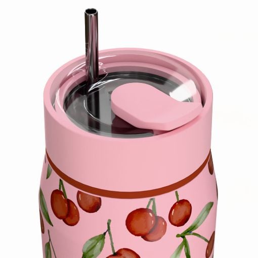 Εικόνα της Μπουκάλι Θερμός Estia Lens Save The Aegean 360ml Cherry Rose 01-42882
