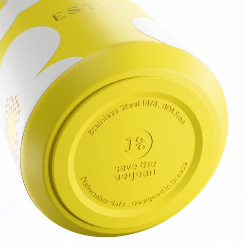 Εικόνα της Μπουκάλι Θερμός Estia Lens Save The Aegean 360ml Yellow Daisy 01-43094