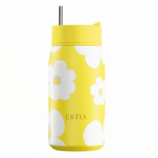 Εικόνα της Μπουκάλι Θερμός Estia Lens Save The Aegean 360ml Yellow Daisy 01-43094