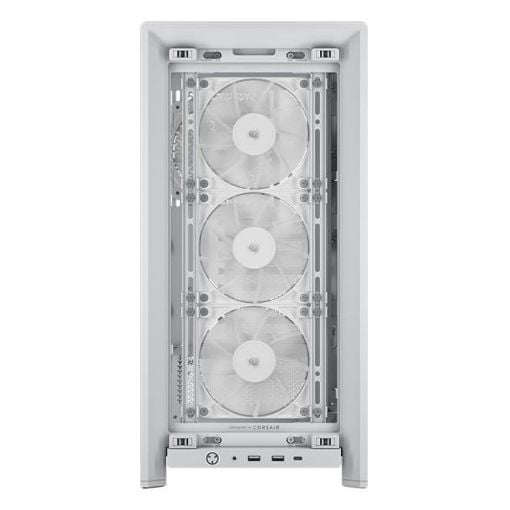Εικόνα της Corsair 4000D Wood RS Tempered Glass White CC-9011341-WW