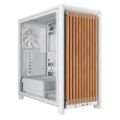 Εικόνα της Corsair 4000D Wood RS Tempered Glass White CC-9011341-WW