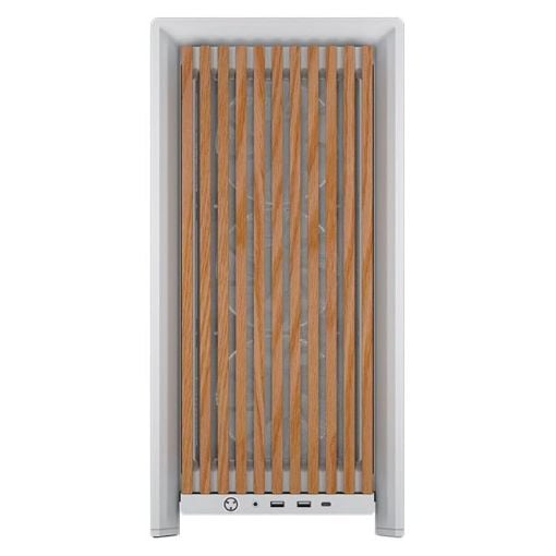 Εικόνα της Corsair 4000D Wood RS Tempered Glass White CC-9011341-WW