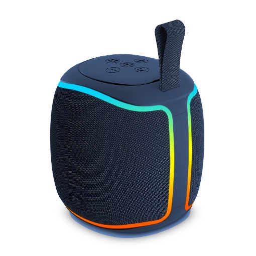 Εικόνα της Ηχείο Lamtech RGB Bluetooth με Ραδιόφωνο 5W Blue LAM980992