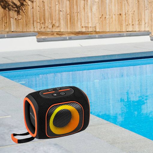 Εικόνα της Ηχείο Lamtech RGB Bluetooth 20W Black/Orange LAM980978