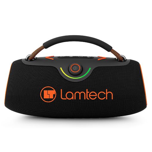 Εικόνα της Ηχείο Lamtech RGB Bluetooth με Ραδιόφωνο IPX5 80W Black/Orange LAM980947