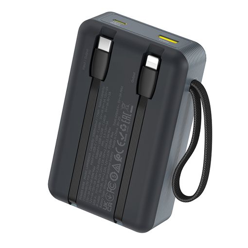 Εικόνα της Power Bank Lamtech 20000mAh Built-In USB-C & Lightning PD/QC3 65W Grey LAM980824