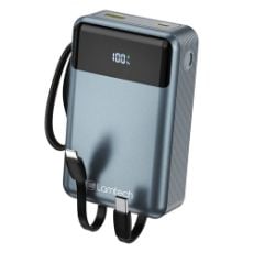 Εικόνα της Power Bank Lamtech 20000mAh Built-In USB-C & Lightning PD/QC3 65W Grey LAM980824
