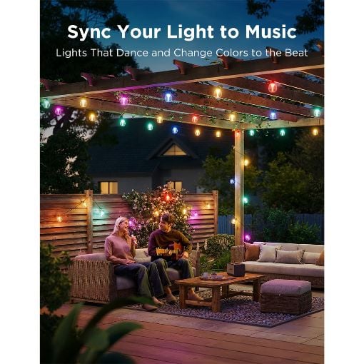 Εικόνα της Govee RGBICW Outdoor String Lights H7025 15m