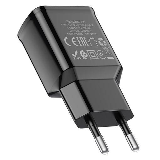 Εικόνα της Φορτιστής Lamtech USB-A QC3.0 18W Black LAM021943
