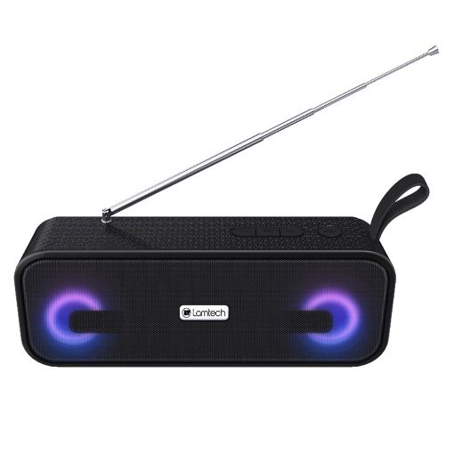 Εικόνα της Ηχείο Lamtech Bluetooth με Ραδιόφωνο 10W Black LAM980787