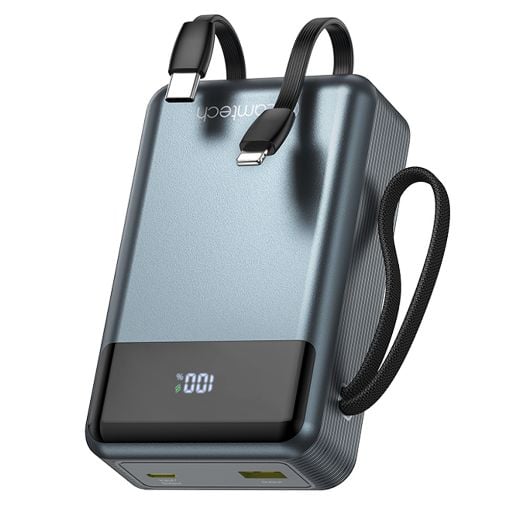 Εικόνα της Power Bank Lamtech 20000mAh Built-In USB-C & Lightning PD/QC3 45W Grey LAM980831