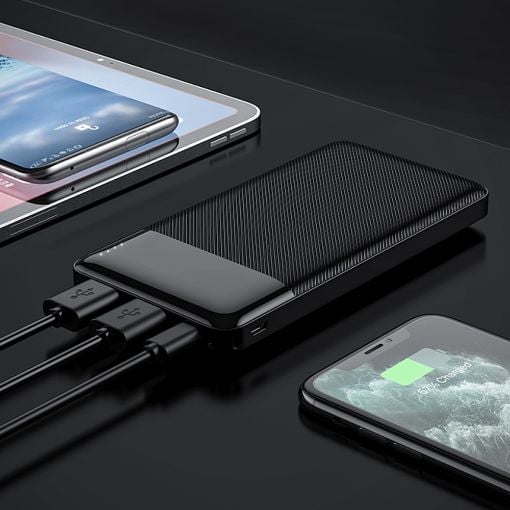 Εικόνα της Power Bank Lamtech 10000mAh 2x USB-A Black LAM980848